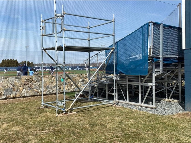 Viewing platform for URI Baseball in Kingston, RI